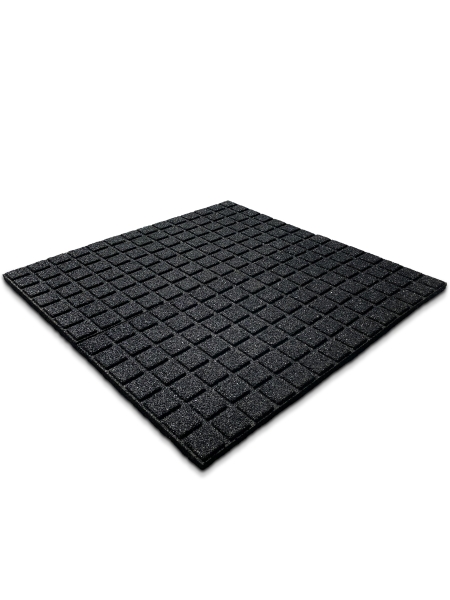 1m² GranuSoft25 Schwarz 50x50x2,5cm Fallschutzplatte / Bodenbelag